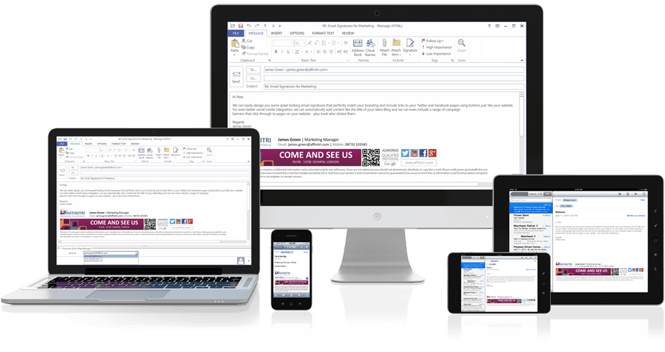 Try A Free 14-day Trial And Start Making Professional - Exclaimer Signature (960x508), Png Download