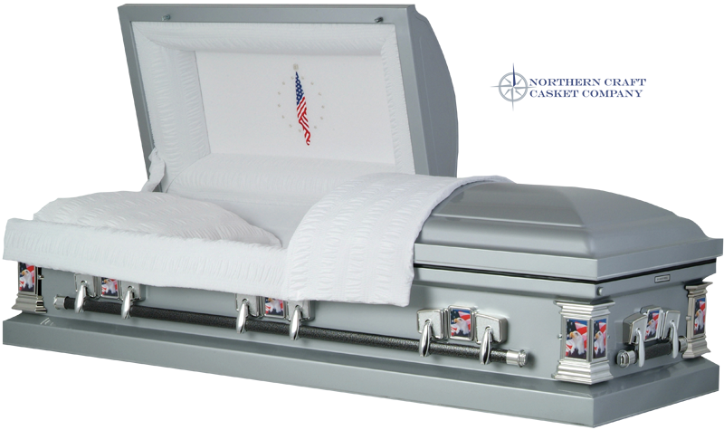 Military Silver - Veteran Caskets (800x475), Png Download