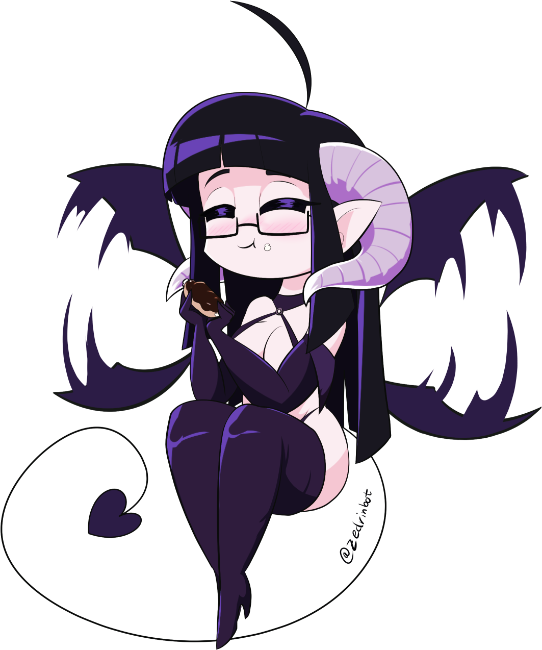 @2edrinbt Purple Fictional Character Violet Mythical - Cartoon (1209x1378), Png Download