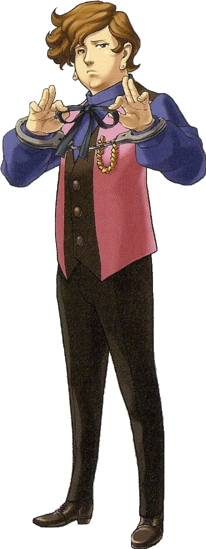 Lance Amano - Png - Ace Attorney Investigations Lance (418x1105), Png Download