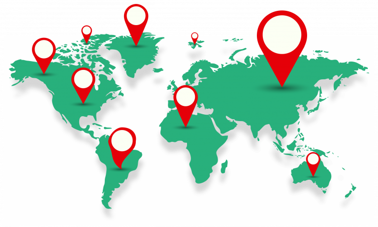 Download Royalty Free World Map - World Map (768x461), Png Download