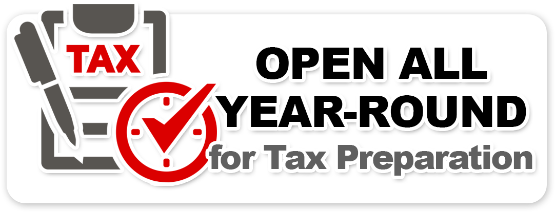Open All Year For Tax Season - Vccorp (1112x458), Png Download