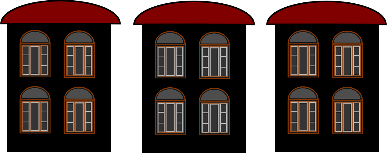House Windows Architecture - House Windows (1280x508), Png Download