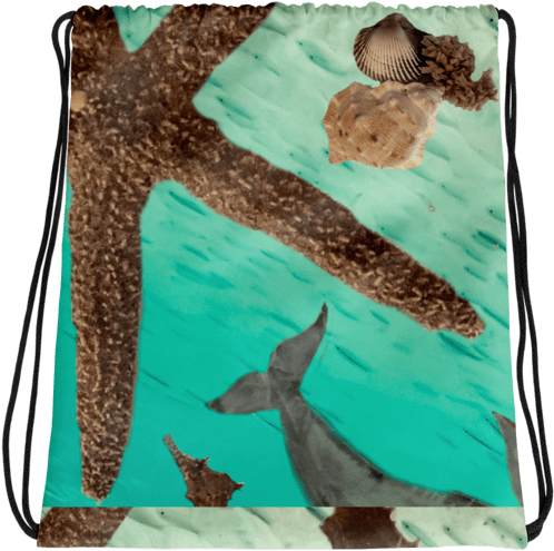Under The Sea, Drawstring Bag - Whale (600x600), Png Download