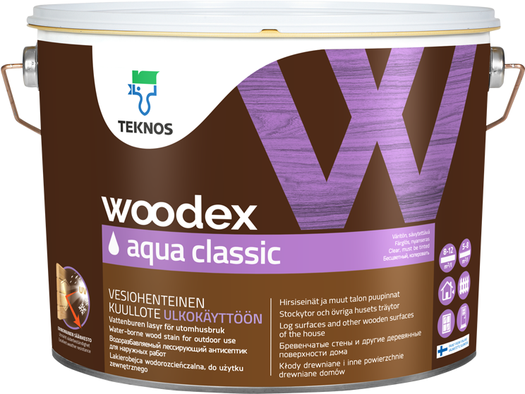 Http - //www - Teknos - Com/en Varnishes And Stains/ - Teknos Woodex Aqua Classic (800x800), Png Download