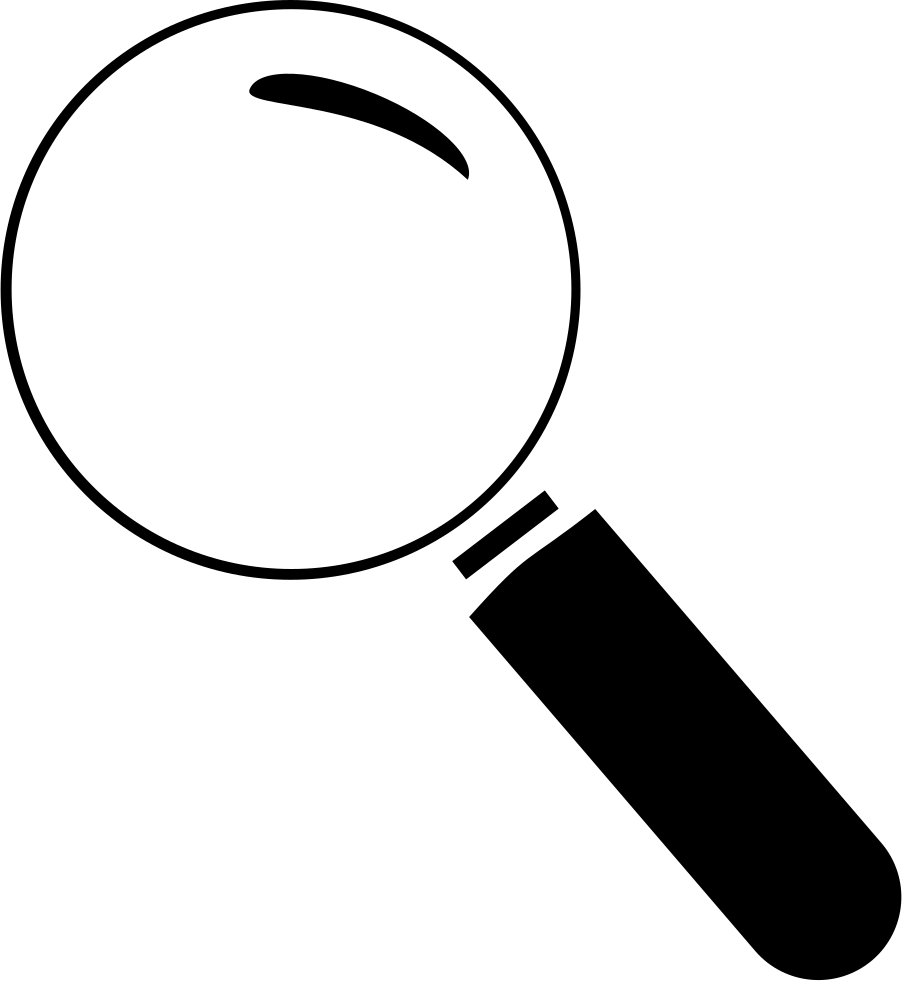 Png File Svg - Clip Art Magnifying Glass (902x981), Png Download