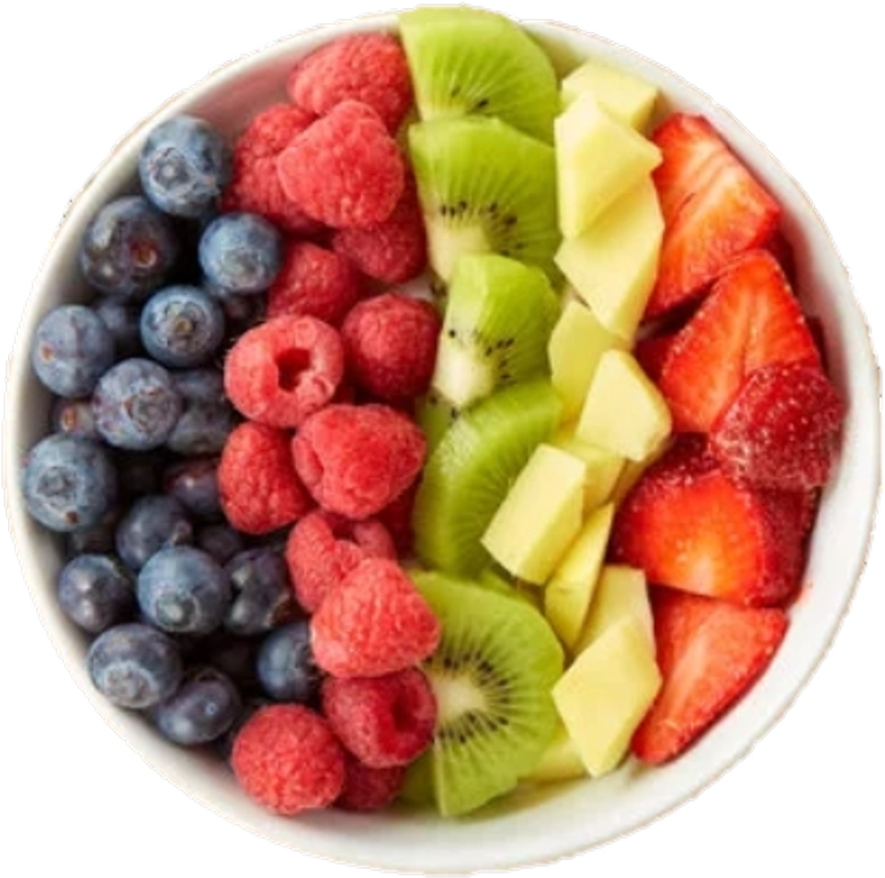 #fruit #fruitbowl #kiwi #blueberry #strawberry #raspberry - Frutti Di Bosco (1024x1048), Png Download
