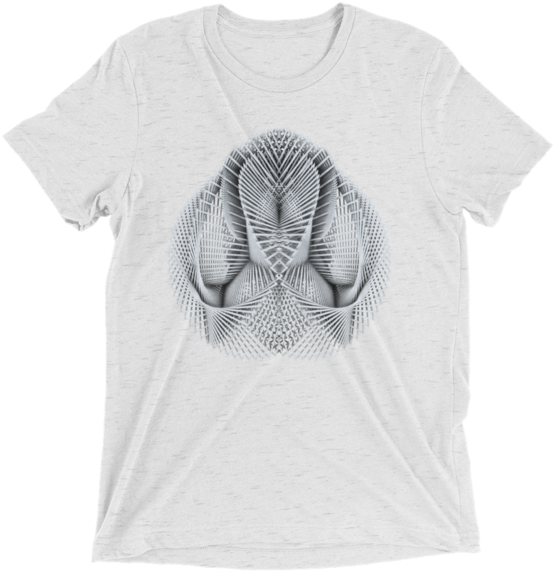 Generative Rorschach 1 // Short Sleeve T-shirt - Tupac And Kurt Cobain T Shirt (600x600), Png Download
