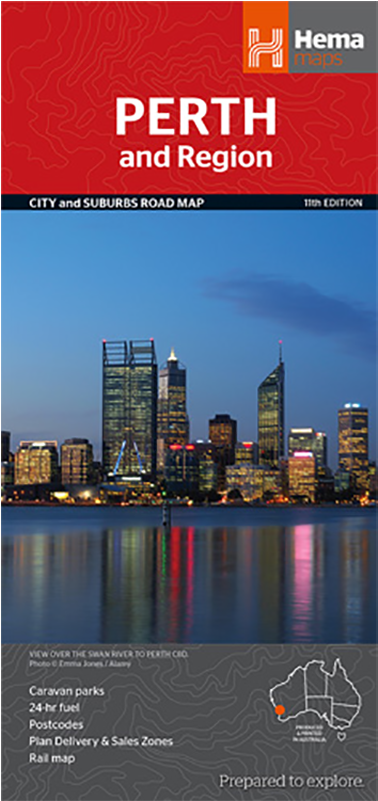 Hema Perth & Region Map - Cityscape (800x800), Png Download