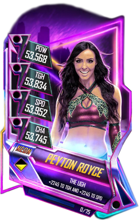 Peytonroyce S5 23 Neon - Wwe Supercard Valentine Cards New (456x720), Png Download