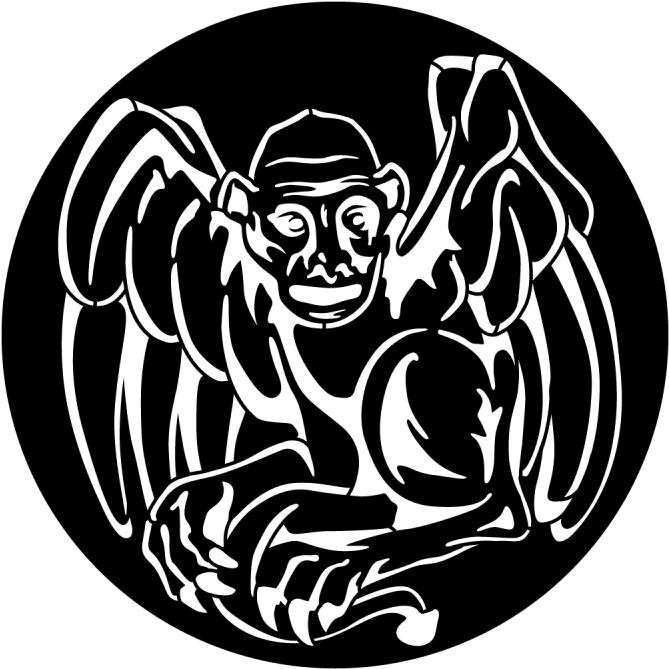 Apollo Gargoyle Sitting Gobo - Illustration (800x800), Png Download