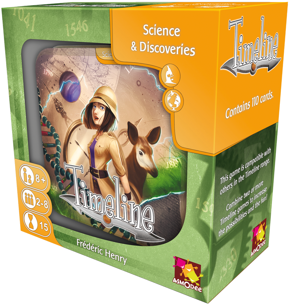 Science And Discoveries - Timeline Asmodée General Interest (1121x1181), Png Download