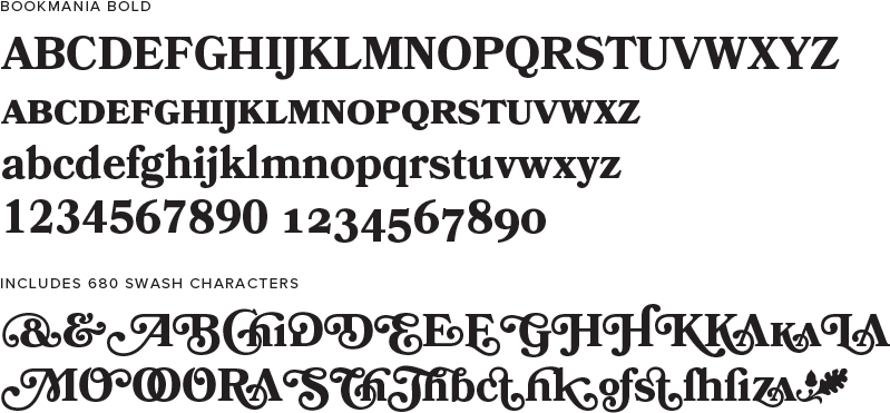 Bookmania Type Specimen Dissolve - Parallel (800x425), Png Download