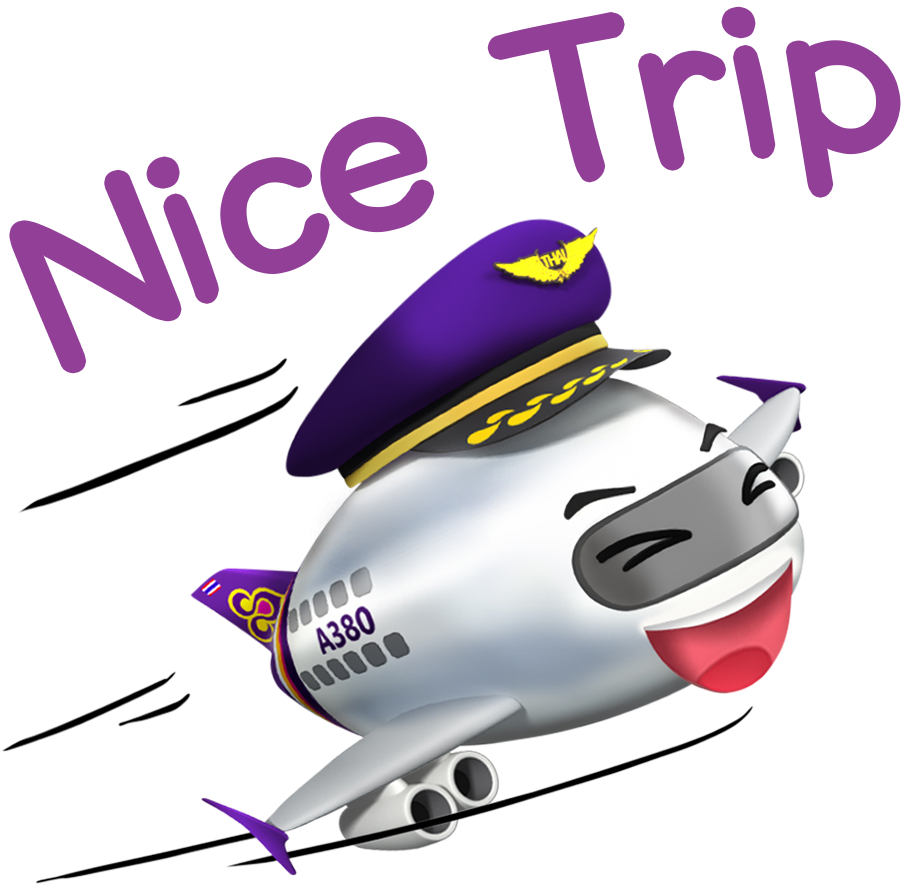 Thai Introduces Line Stickers Marking 57th Anniversary - Thai Airways Cartoon (1000x1000), Png Download