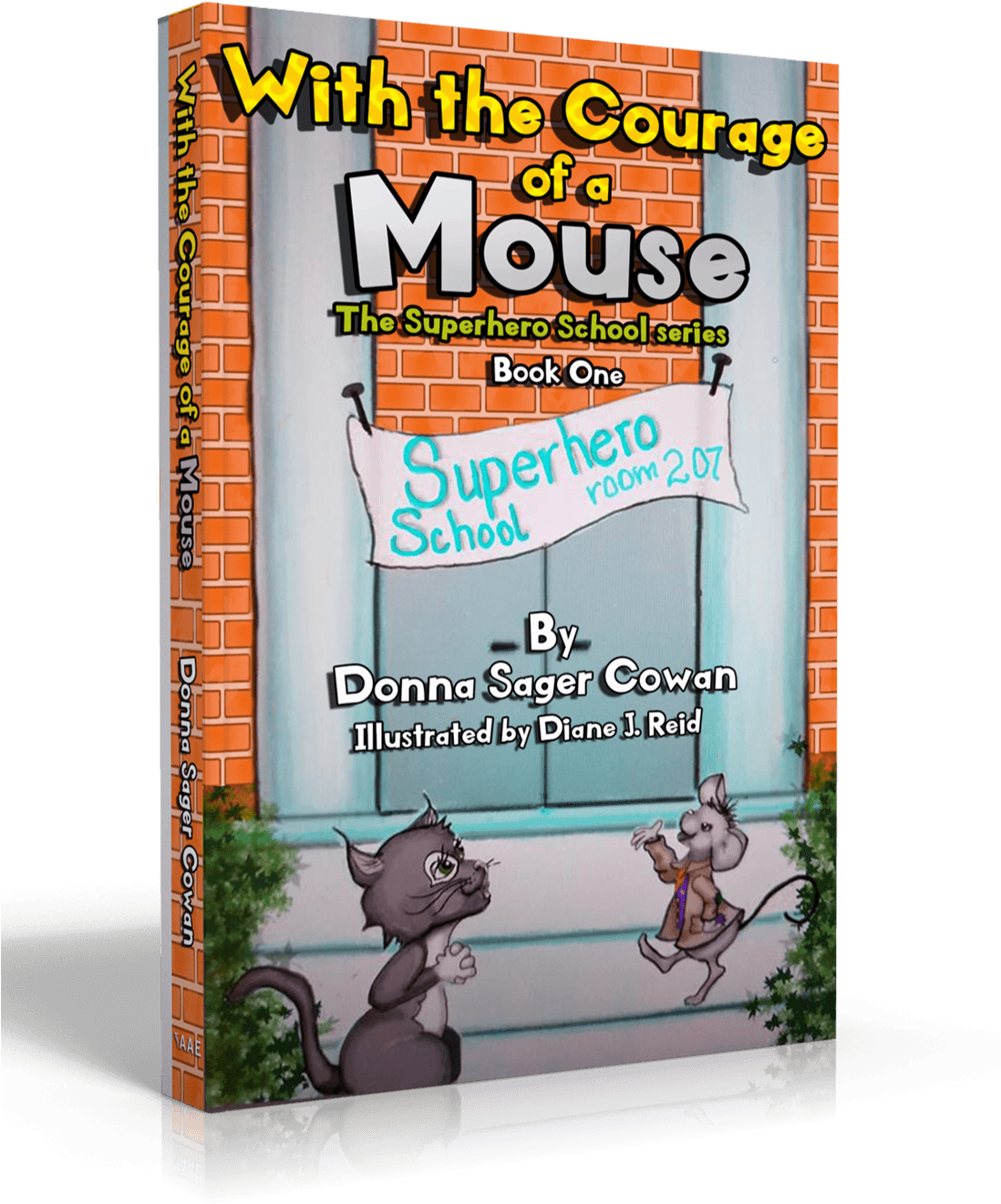 With The Courage Of A Mouse - Cartoon (1097x1337), Png Download