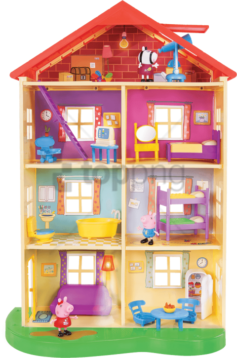 Free Png Download Peppa Pig Lights And Sounds Family - Peppa Pig Lights And Sounds Family Home (480x725), Png Download