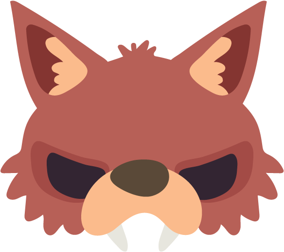 Creepy Werewolf Mask - Mattel (618x618), Png Download