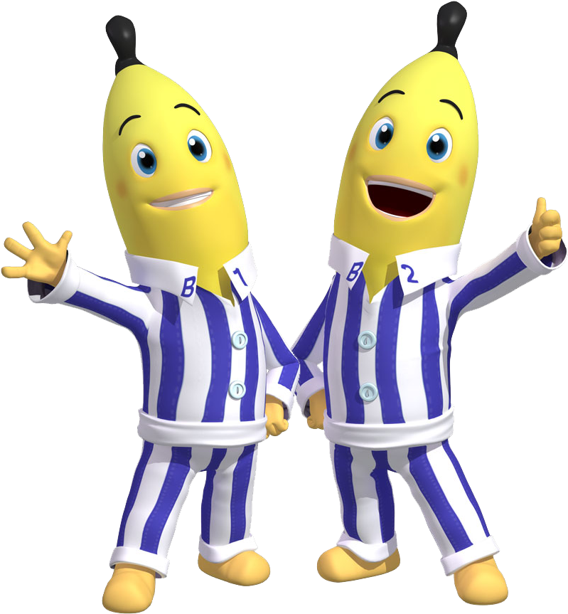 Bananas In Pajamas - Bananas In Pyjamas (861x919), Png Download