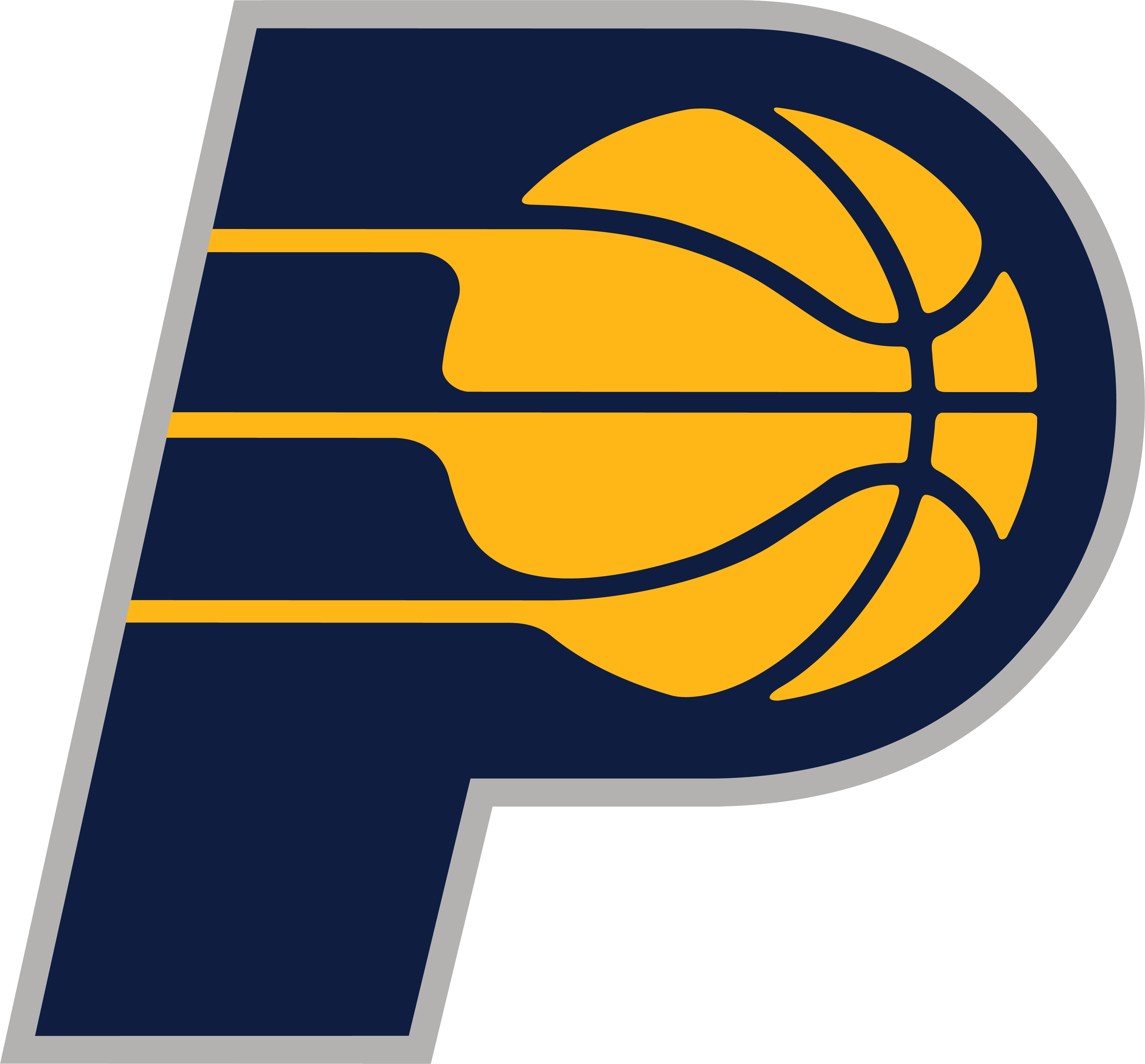 Indiana Pacers - Indiana Pacers Logo (4029x3745), Png Download
