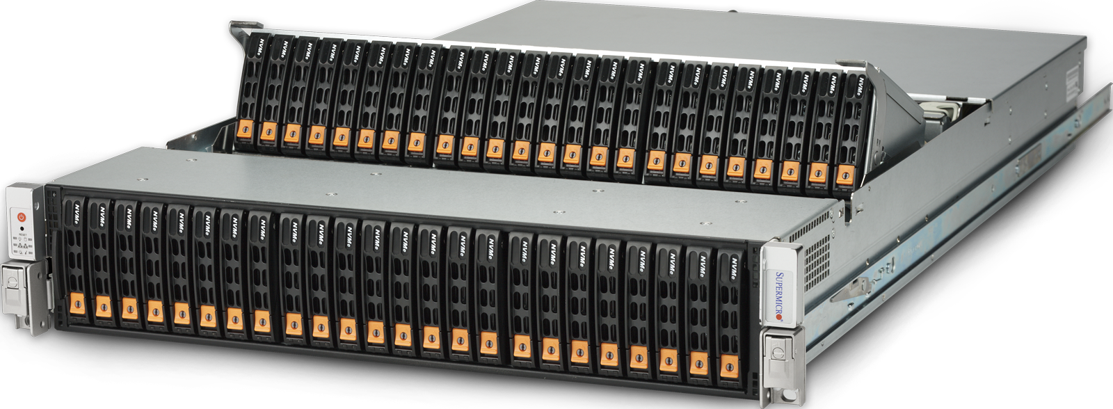 All-flash Nvme Server Solutions - Supermicro Storage (1600x588), Png Download