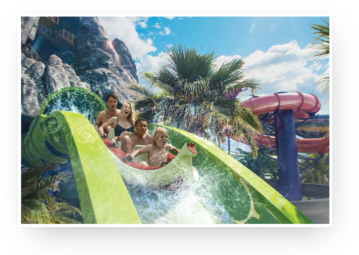 Universal Discount Tickets - Universal Studios Volcano Bay Rides (715x508), Png Download