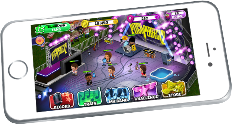 Painted Pitch Perfect 2 Studio Based On Photos Supplied - Smartphone (813x444), Png Download