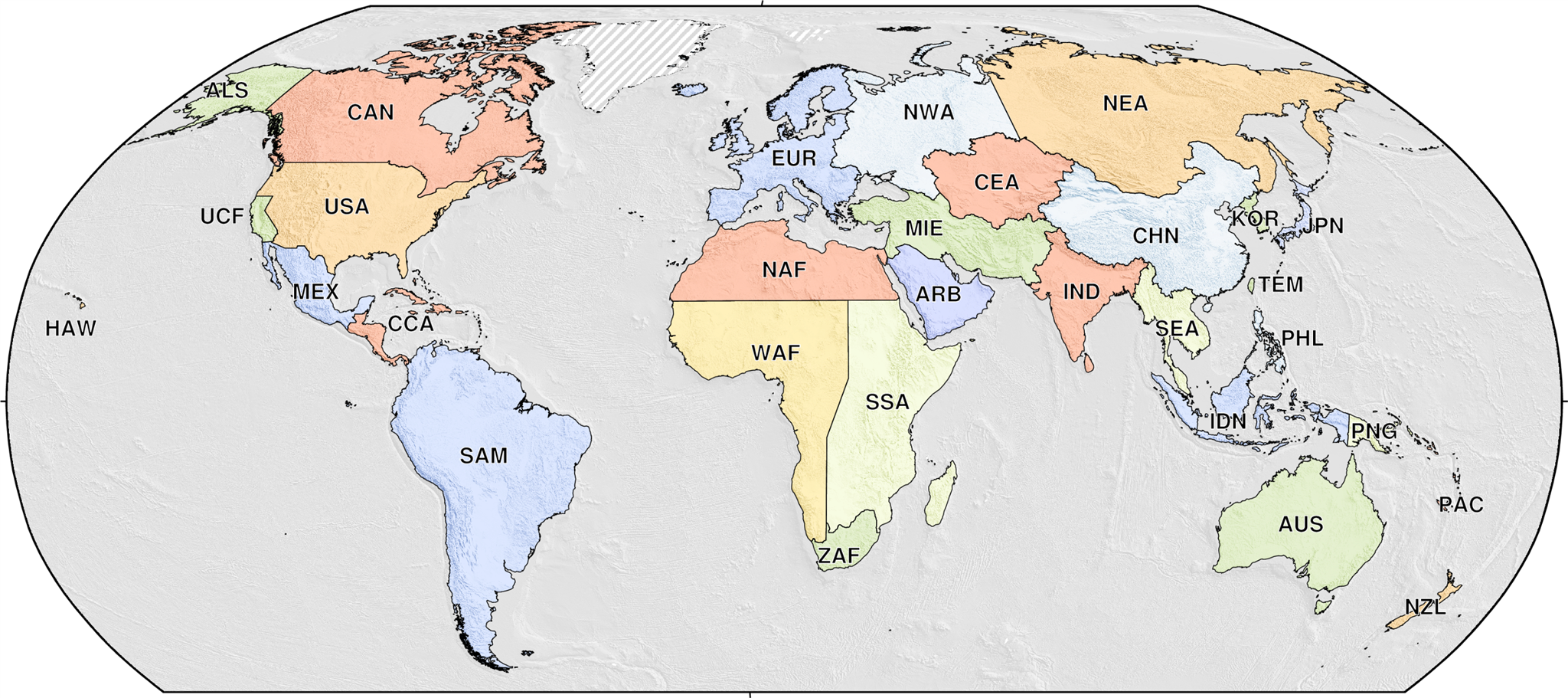 Gem Global Mosaic Of Seismic Hazard Models - Map (2048x911), Png Download
