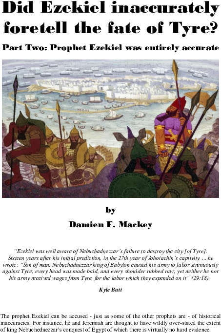 Did Ezekiel Inaccurately Foretell The Fate Of Tyre - Poster (595x842), Png Download