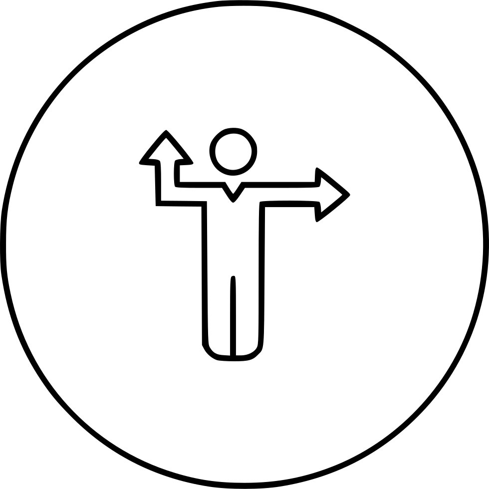 Direction Arrow Way Comments - Circle (980x980), Png Download