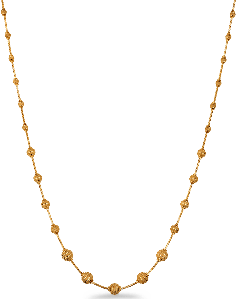 22ct Gold Sparkle Mala - Meena Jewellers Dubai Chains (1000x1000), Png Download