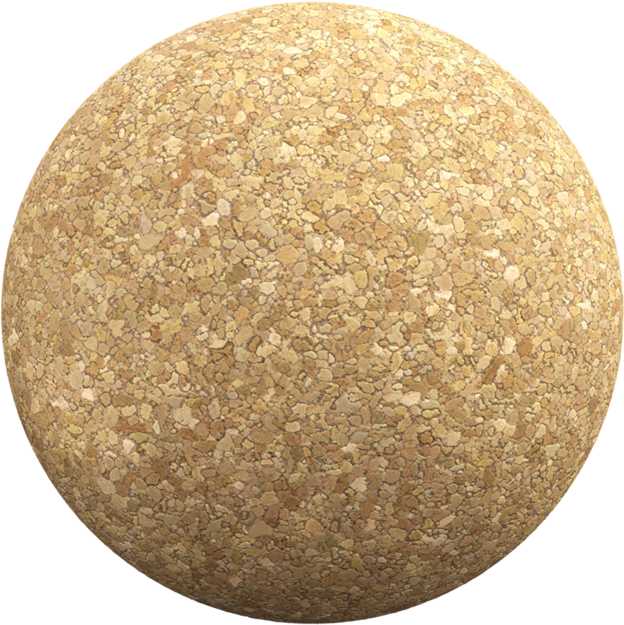 Cork002 Sphere - Rundt Tæppe Gul (1000x1000), Png Download