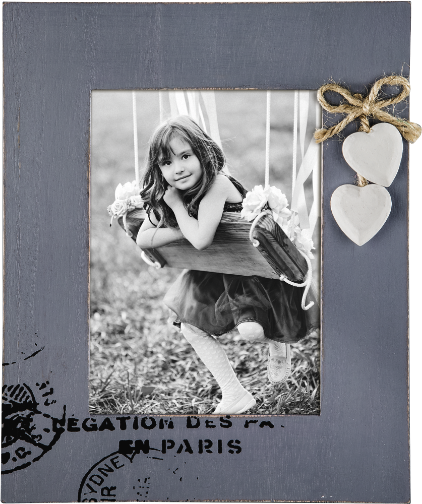 "florence" Portrait Frame, Blue-grey, 10 X 15 Cm - Photograph (1100x1100), Png Download