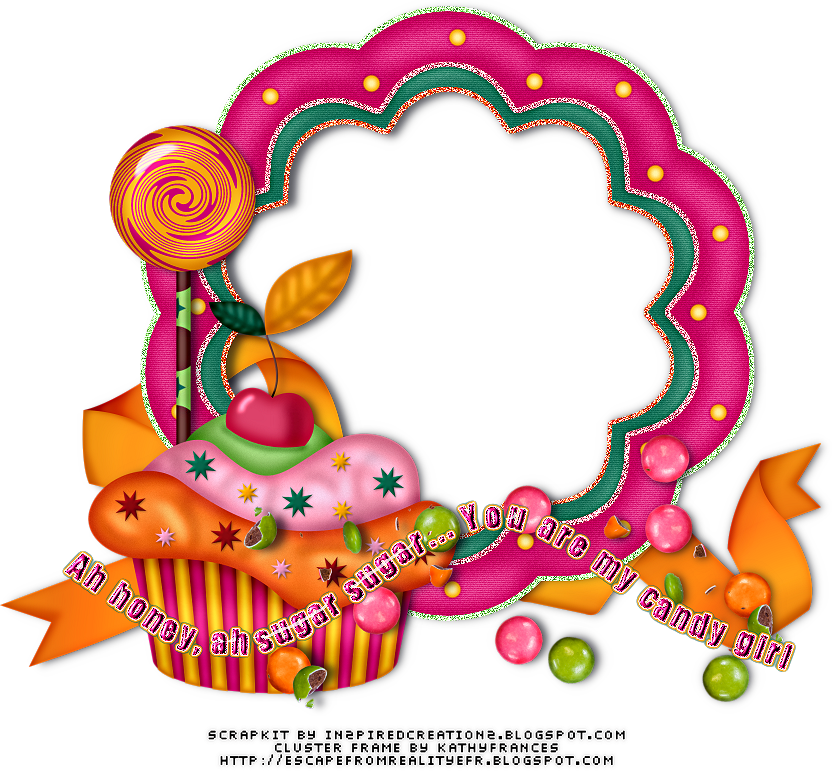 Escape From Reality - Candy Photo Frames Png (832x771), Png Download
