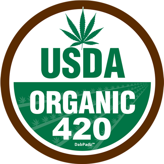 Usda Organic 420 Dab Pad - Usda Organic (600x600), Png Download