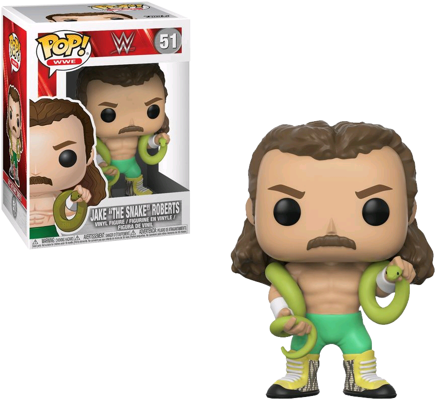 Jake The Snake Pop Vinyl Figure - Jake The Snake Funko Pop (900x829), Png Download
