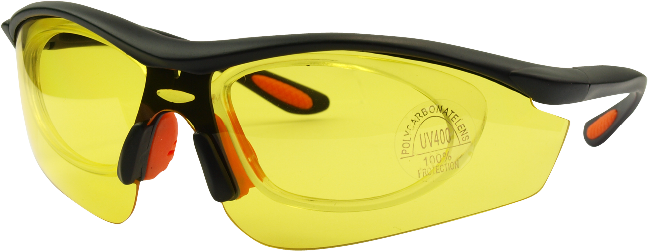 Blackyellow Glasses Frame - Diving Mask (1440x600), Png Download