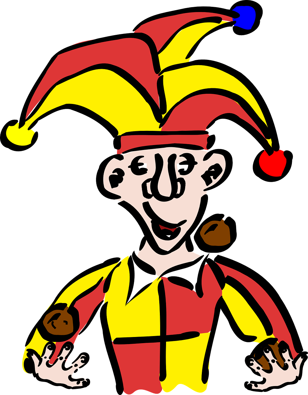 Joker Balls Juggling - Joker Middle Ages (998x1280), Png Download