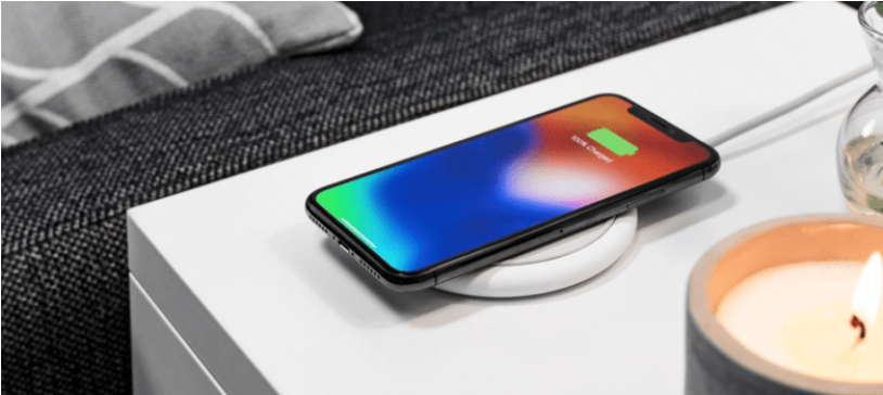 Wireless Charger For Iphone X/iphone 8 Plus/iphone - Charger That You Sit Your Phone (813x1000), Png Download