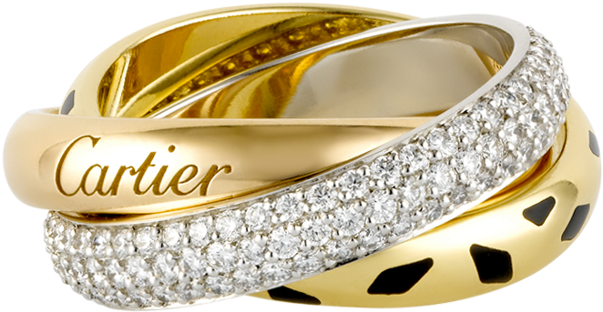 Download - Cartier Trinity Ring (1000x1000), Png Download