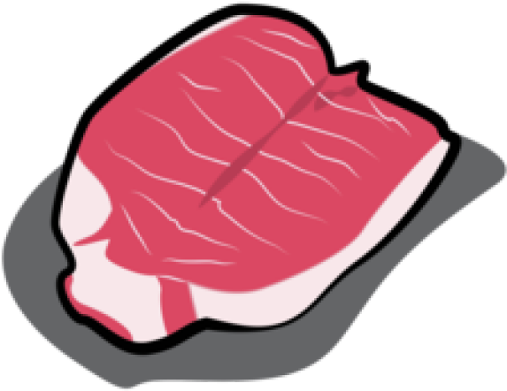 Steak Clipart Pork Loin - Illustration (640x480), Png Download
