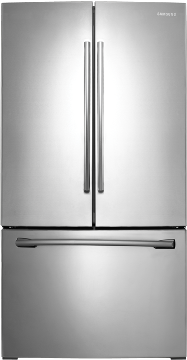 Image For Samsung - Samsung 25.5 Cu Ft French Door Refrigerator (519x804), Png Download