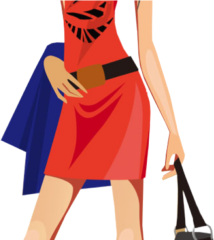 Fashion Clipart Fashion Girl - Shopping Girl Clipart Png (640x480), Png Download