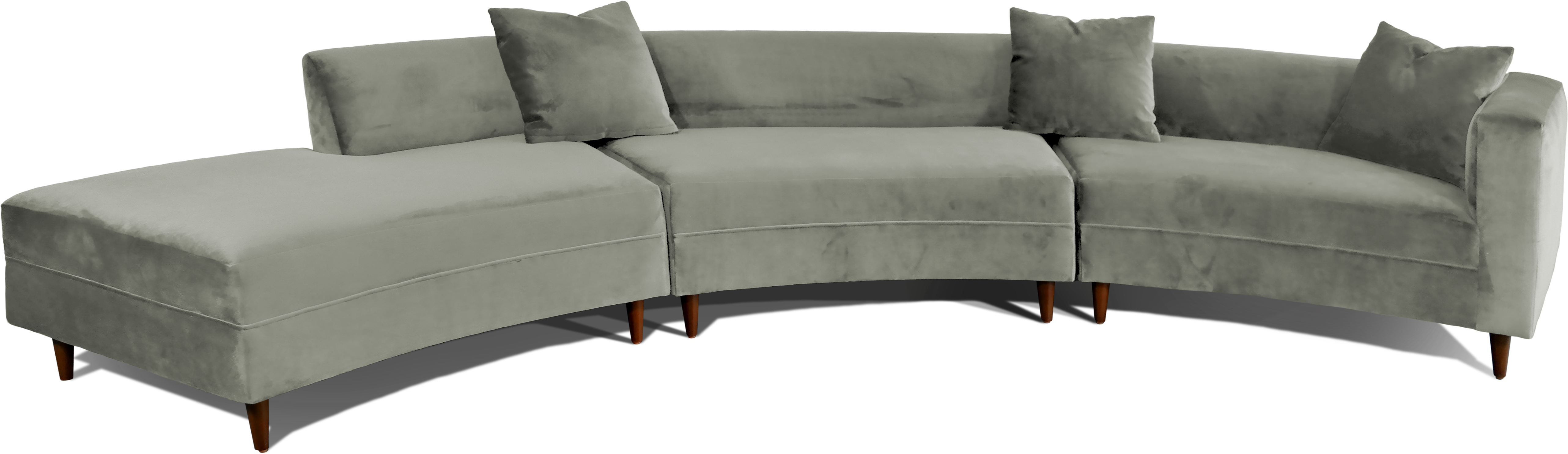 Lovely Mid Century Modern Sofa About Decenni Curva - Mid Century Modern Couch (5472x3648), Png Download