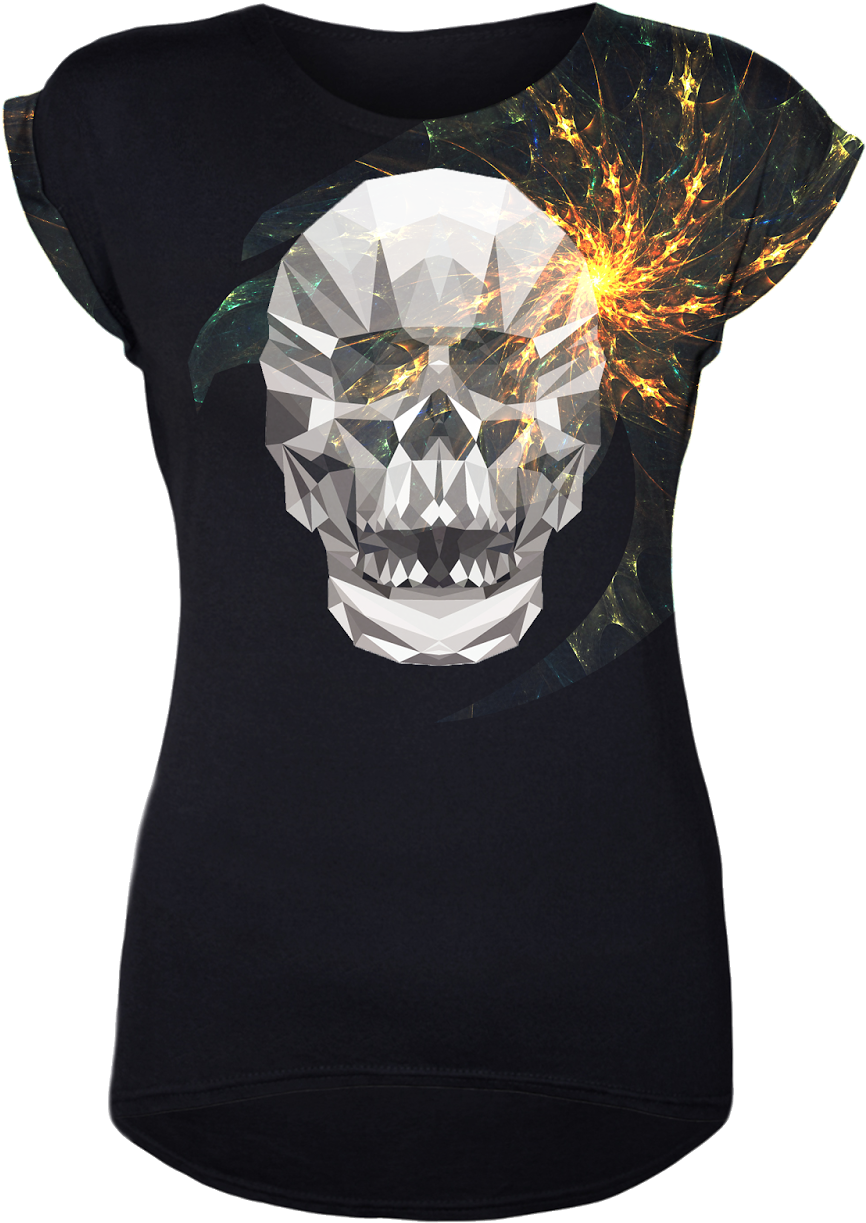 Photoshop Or Illustrator For Tshirt Design - Skull (1237x1600), Png Download
