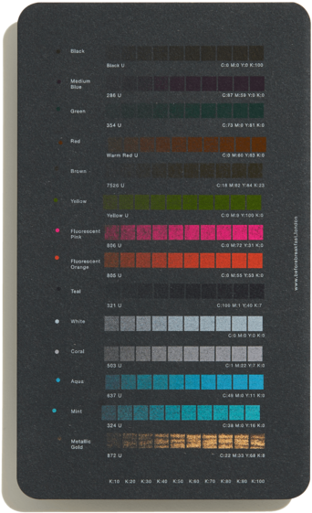 Before Breakfast Risograph Colour Chart Handmade In - Smartphone (1000x667), Png Download