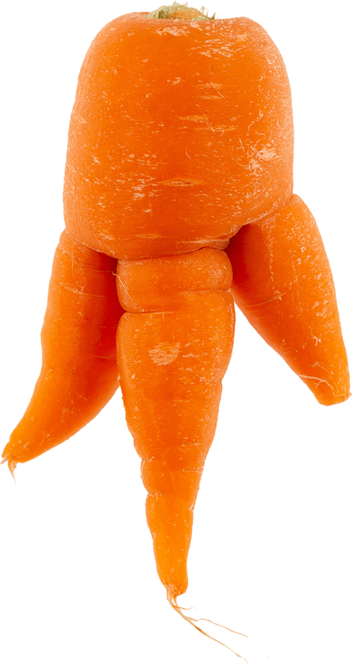 Wonky Carrot - Baby Carrot (500x946), Png Download