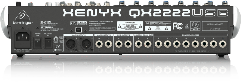 Behringer Xenyx Qx2222usb Premium 22 Input 2/2 Bus - Qx1832usb (800x800), Png Download