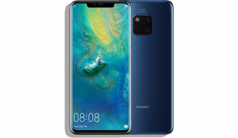 Dual Glass Body With An Aluminum Frame, Curved Corning - Huawei Mate 20 Pro Png (800x465), Png Download