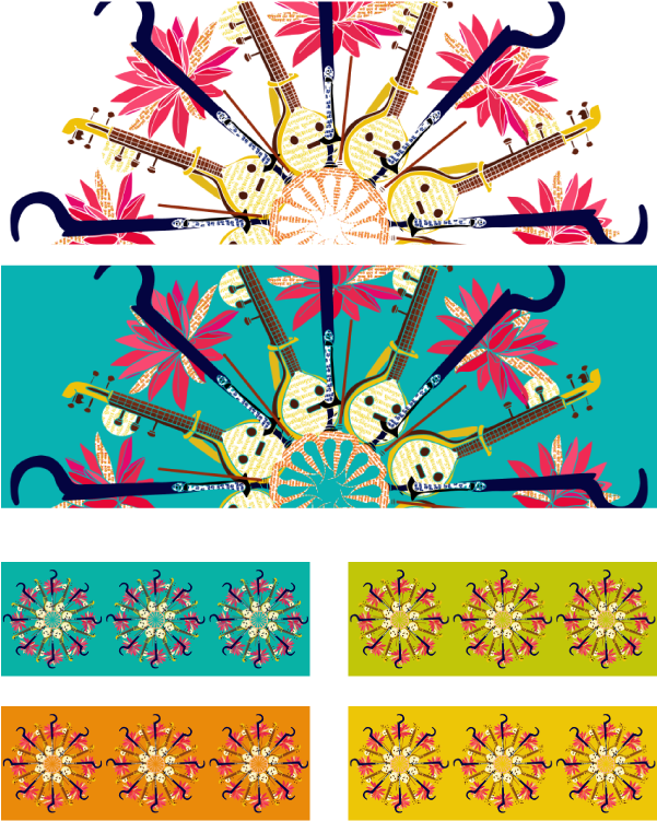 Daughters Of Durga On Behance - Motif (600x827), Png Download