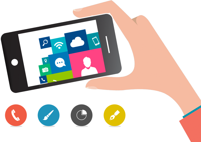 Mobile Friendly Website Design Development Services - Iphone (701x497), Png Download